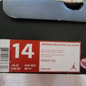 Jordan M10 all stars with box size 14 mens